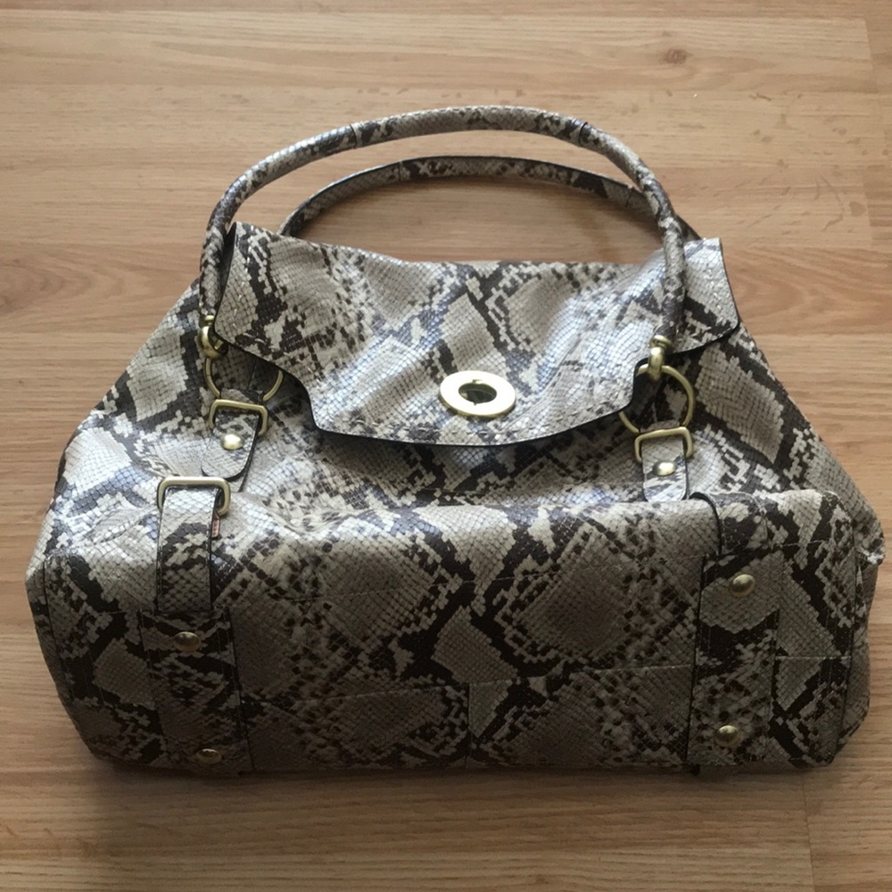 Coach snake skin bag